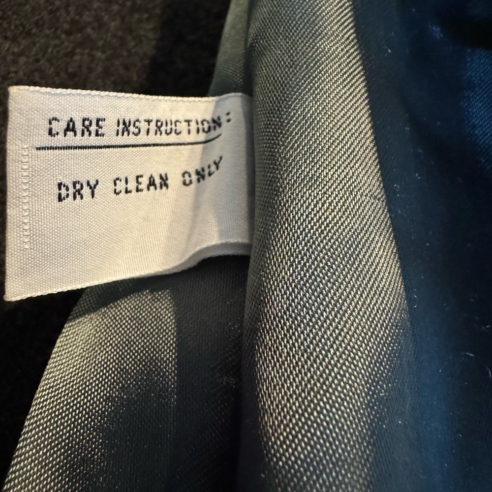 John Weitz Cashmere Wool blend Double-Breasted Dark Gray Coat Sz 4p - Picture 5 of 15